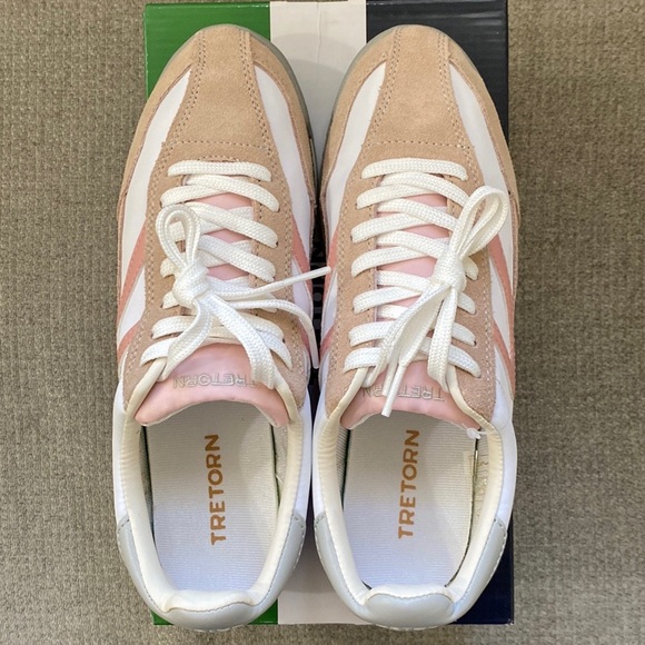 NIB🎀 TRETORN Women's Rawlins Casual Lace-Up Blush Sneakers Size 8 - Picture 9 of 12